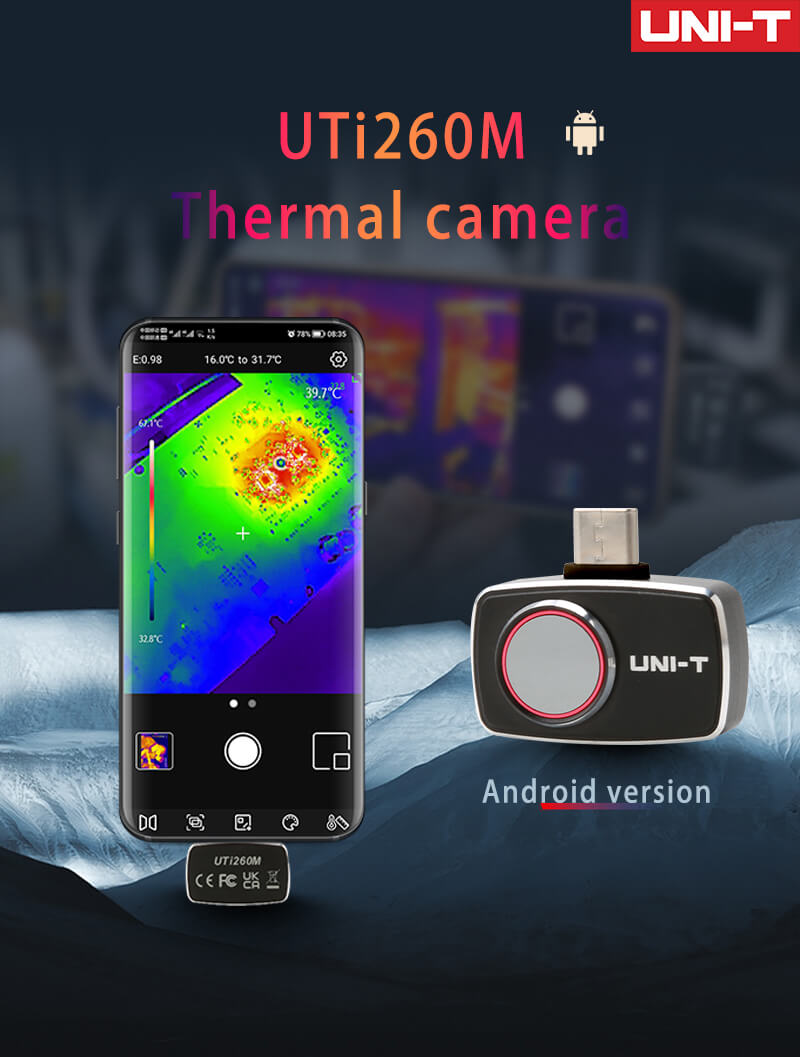 UNI-T UTi260M Mobile Thermal C - огляд і ціна Thermal Imaging Camera 256X192